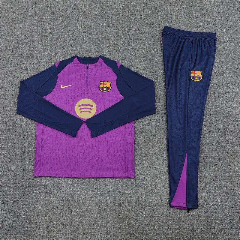 2025/2026 Barcelona Purple Half-Pull Tracksuit