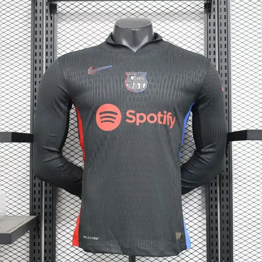 2024/2025 Long Sleeve Barcelona Away Football Shirt - Player Version