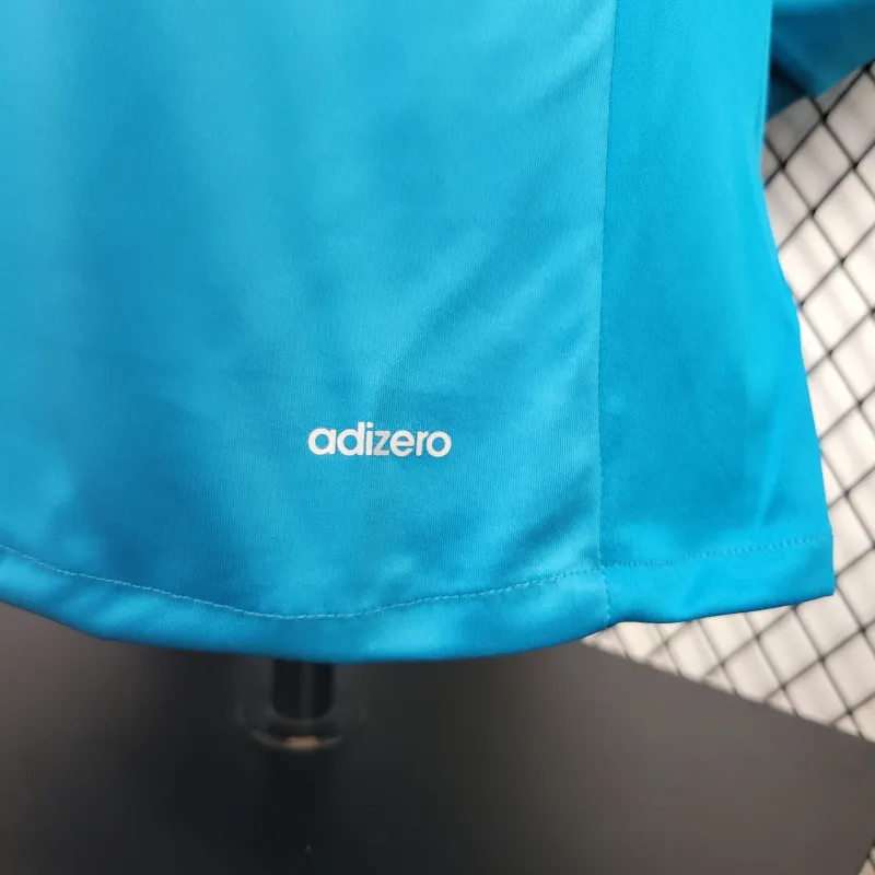 2017/2018 Long Sleeve Retro Real Madrid Third Away Football Shirt