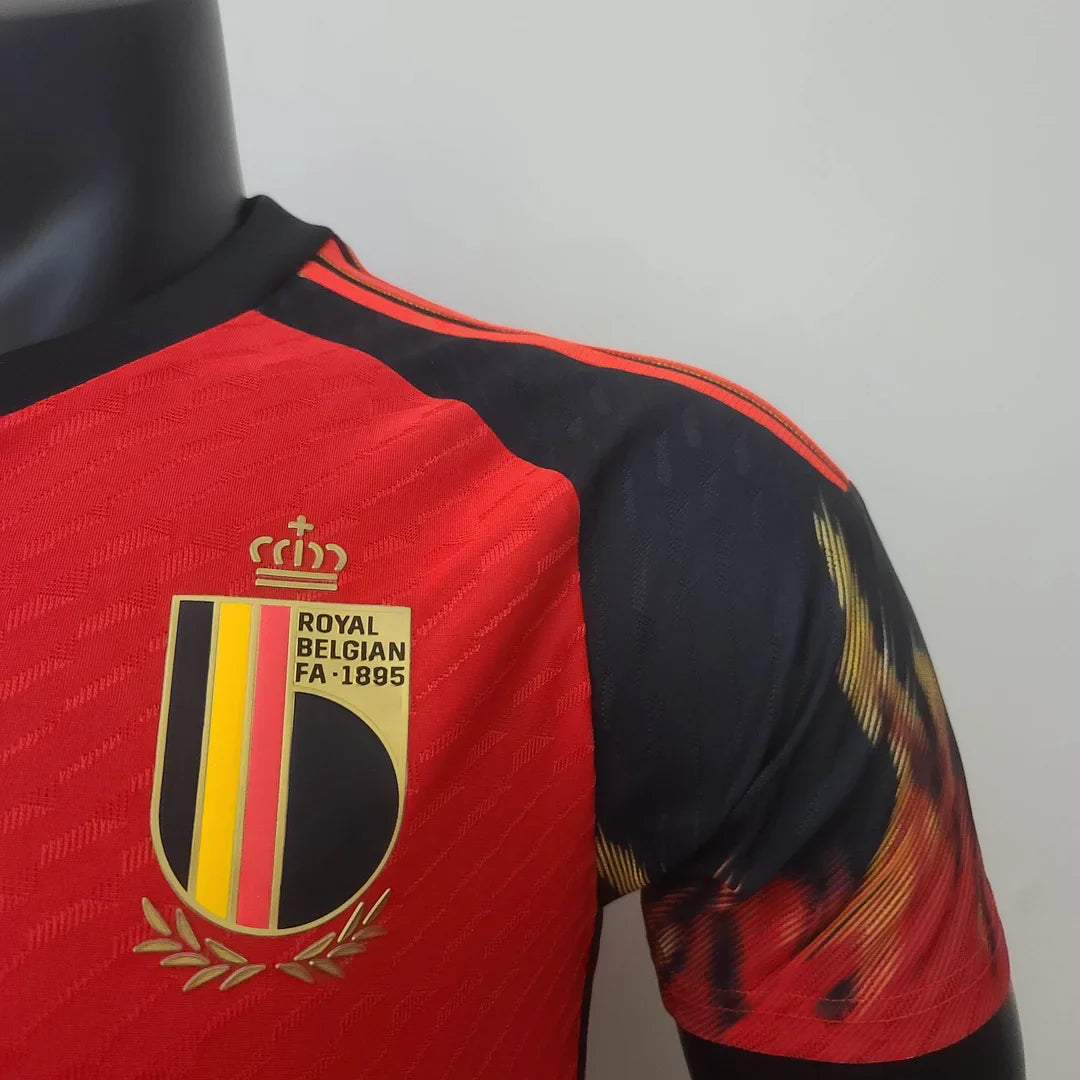 2022 FIFA World Cup Belgium Home Football Shirt - Player Version