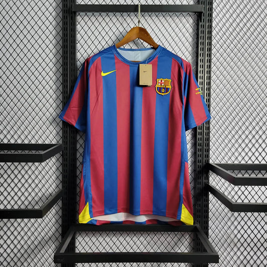 2005/2006 Retro Barcelona Home Football Shirt UEFA Champions League