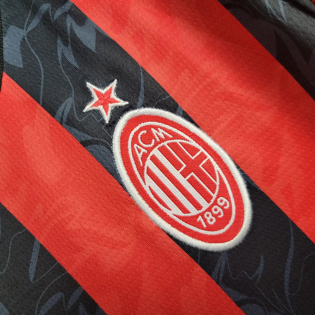 2025/2026 AC Milan Home Football Shirt Kids Size