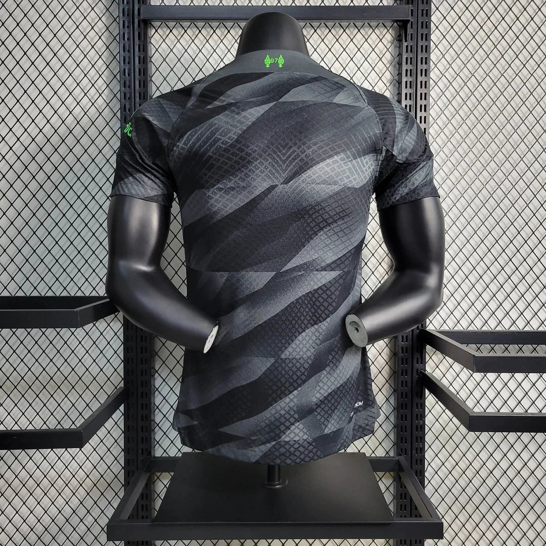 2023/2024 Liverpool Goalkeeper Black Football Shirt - Player Version