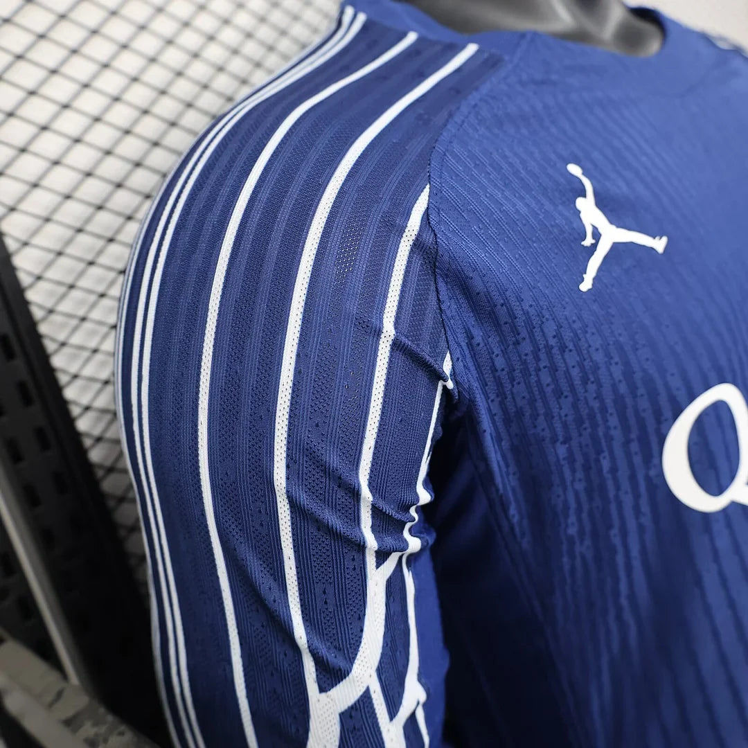 2024/2025 Psg Paris Saint-Germain Player Version Long Sleeve Fourth Away Football Shirt