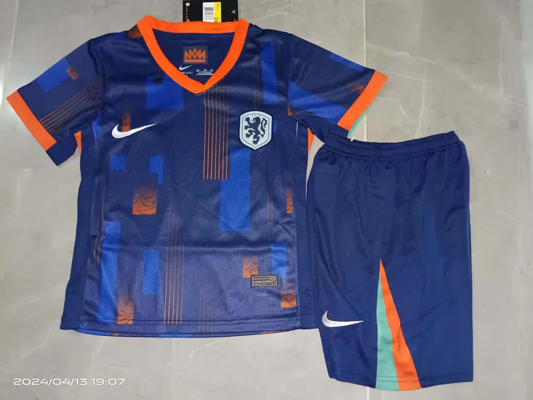2024 Netherlands Away Football Shirt Kids Size