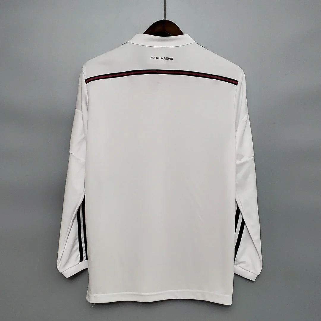 2014/2015 Retro Long Sleeve Real Madrid Home Football Shirt