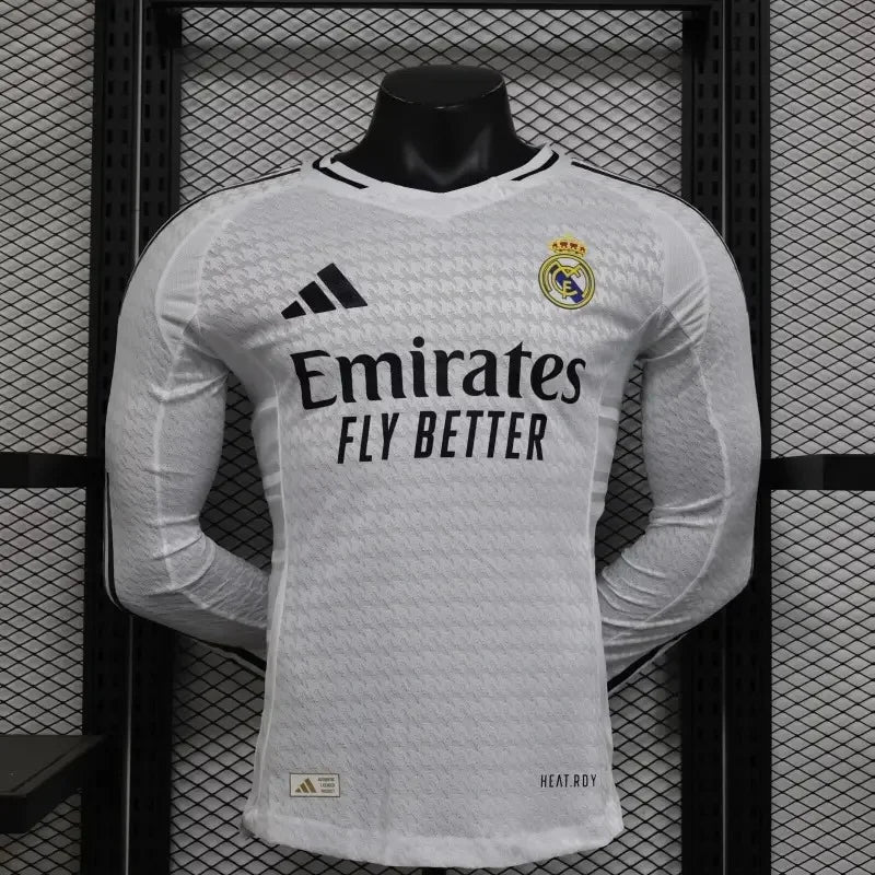 2024/2025 Long Sleeve Real Madrid Home Football Shirt