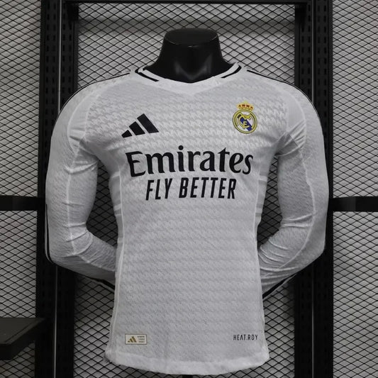 2024/2025 Long Sleeve Real Madrid Home Football Shirt