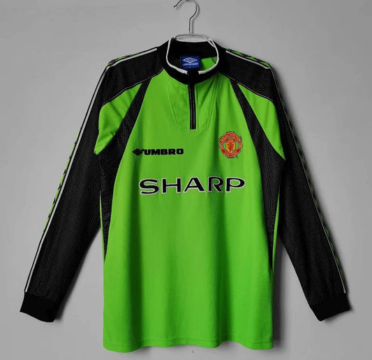 1998-1999 Retro Long Sleeve Manchester United Goalkeeper Football Shirt