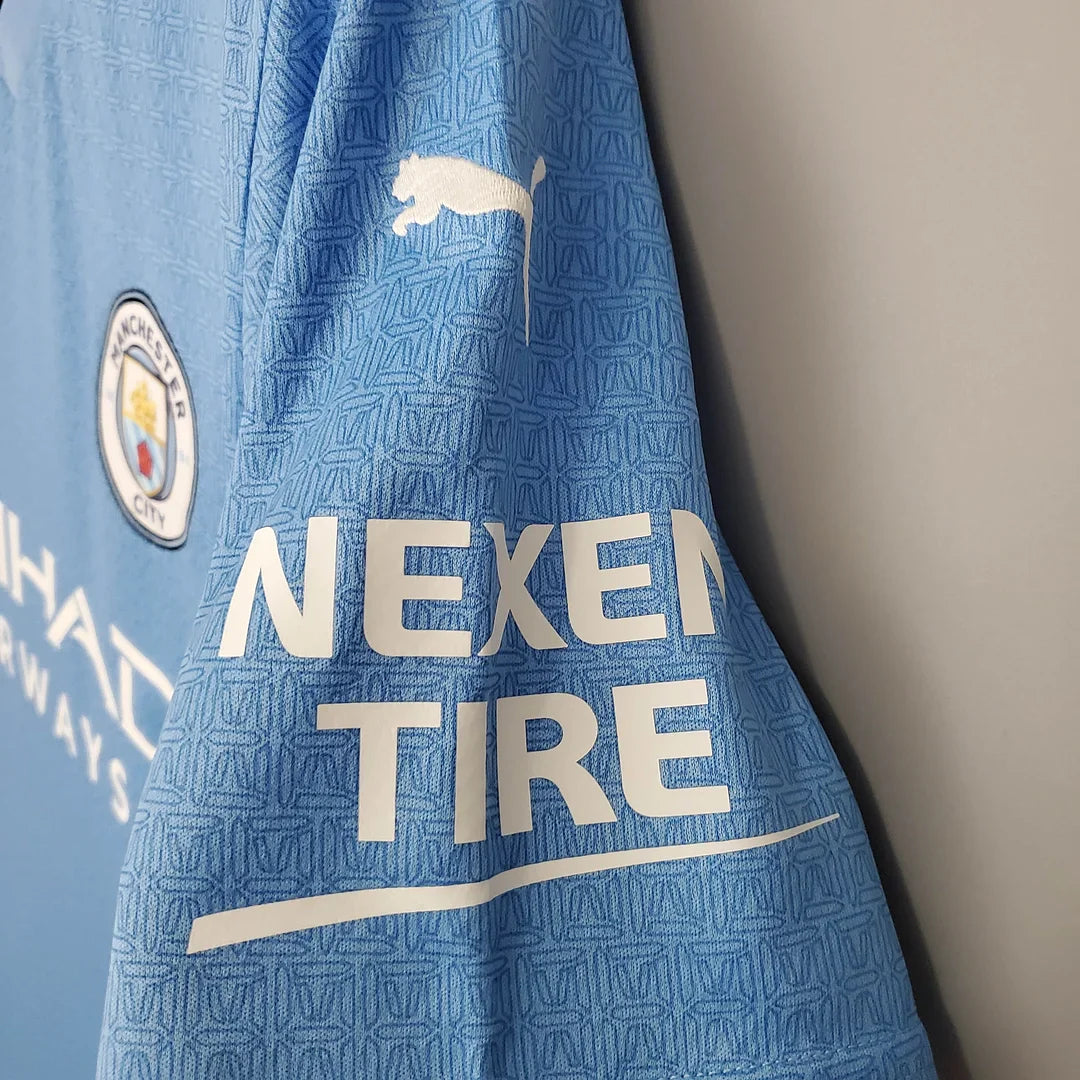 2021/2022 Retro Manchester City Home Football Shirt