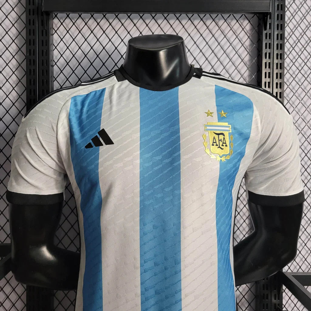 2022 FIFA World Cup Argentina National Team Home Football Shirt - Player Version