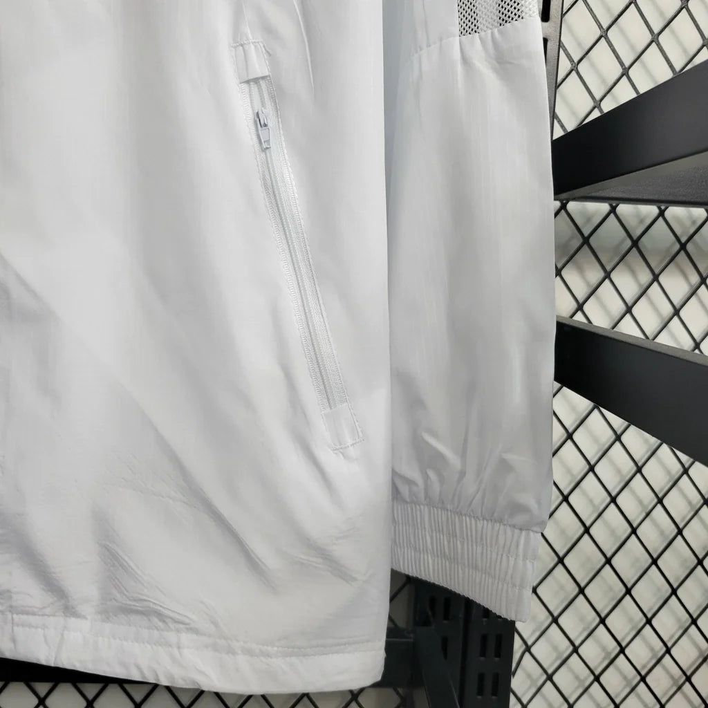 2023/2024 Real Madrid Men's Adidas Windbreaker White