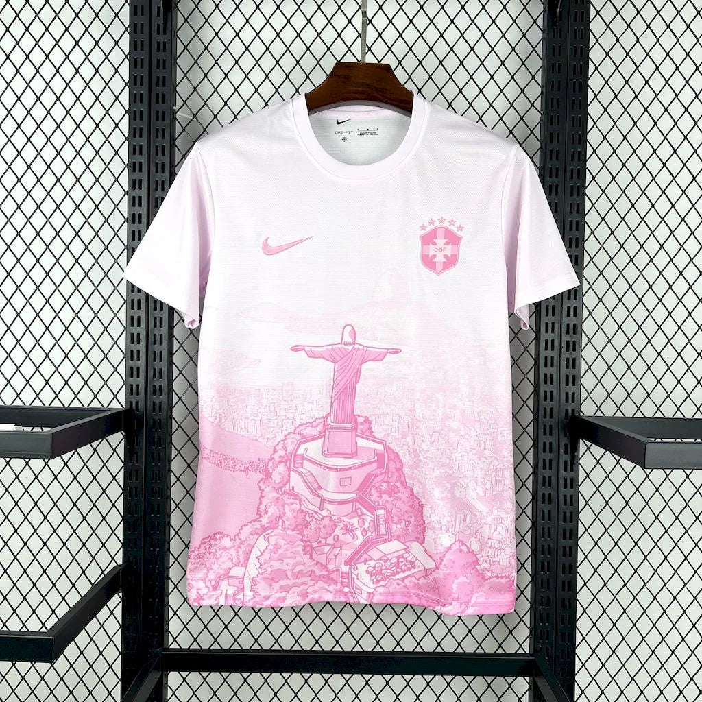 2025 Brazil Special Edition Pink Football Shirt