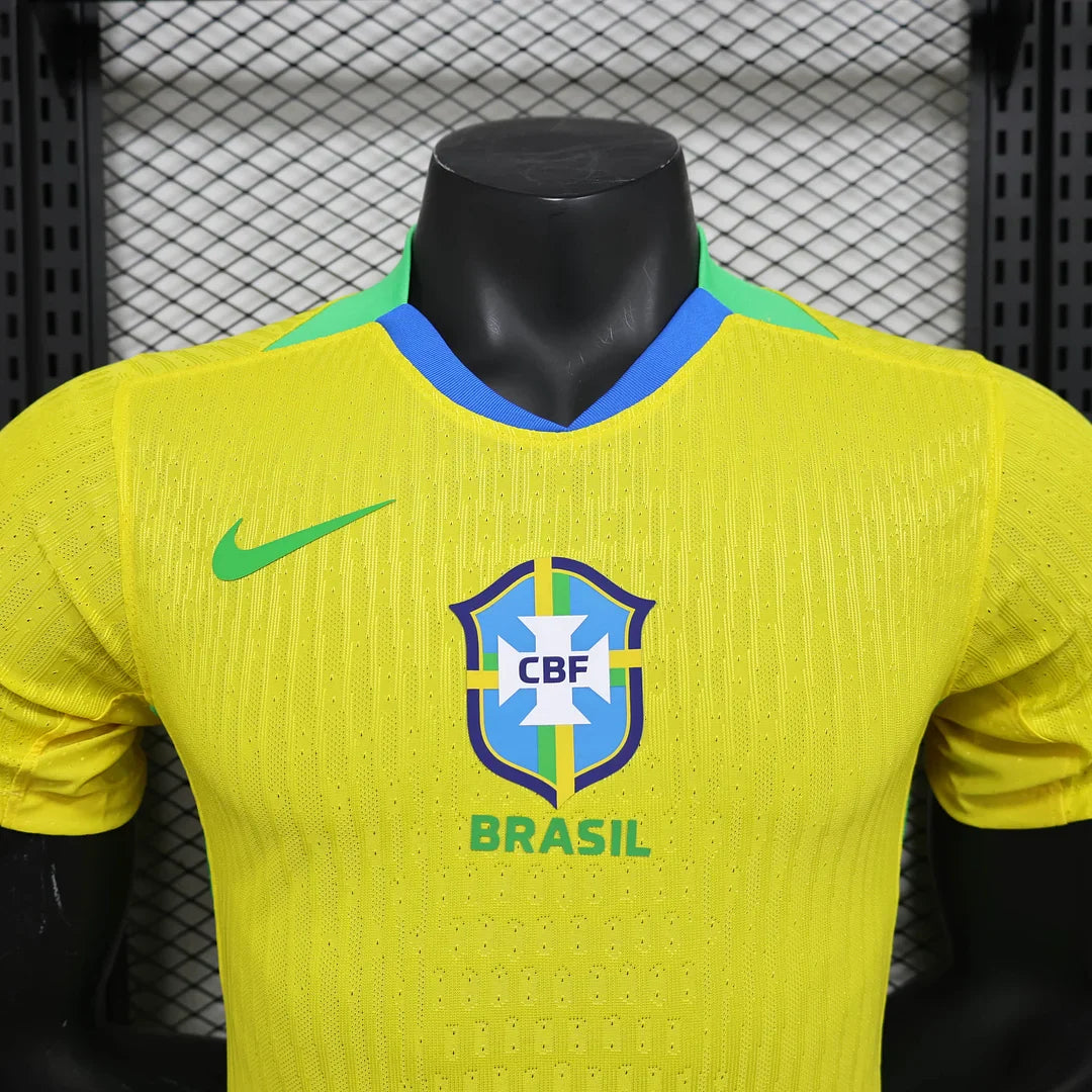 2025 Brazil Home Football Shirt - Player Version