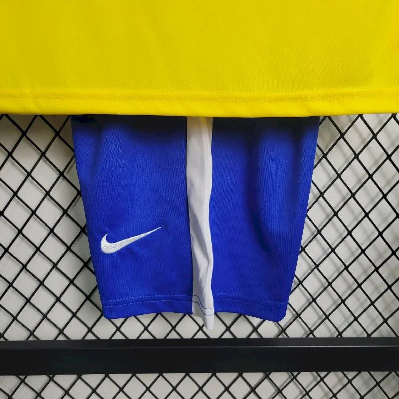 1998 Retro Brazil Home Football Shirt Kids Size