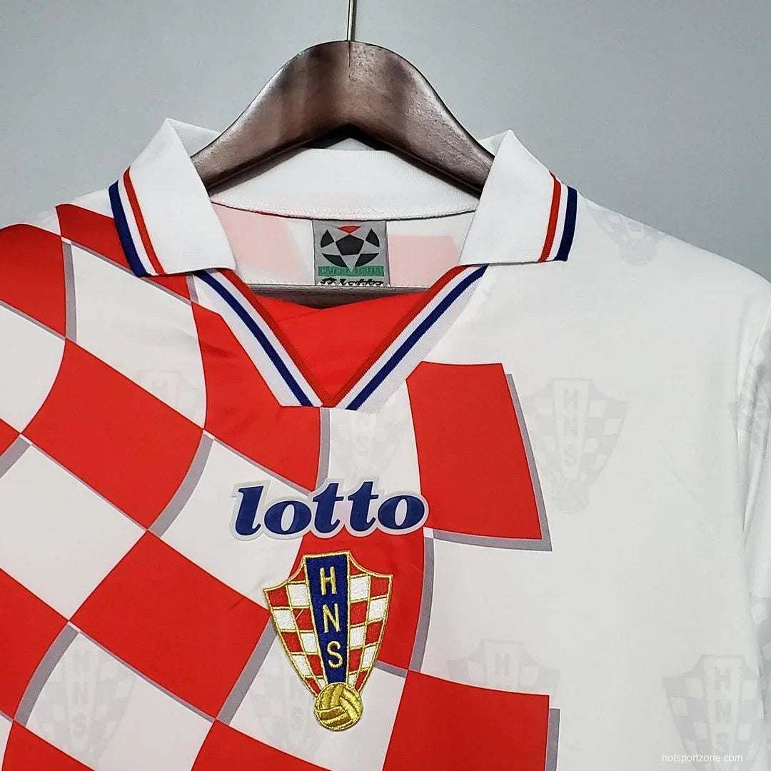 1998 Retro FIFA World Cup Croatia Home Football Shirt