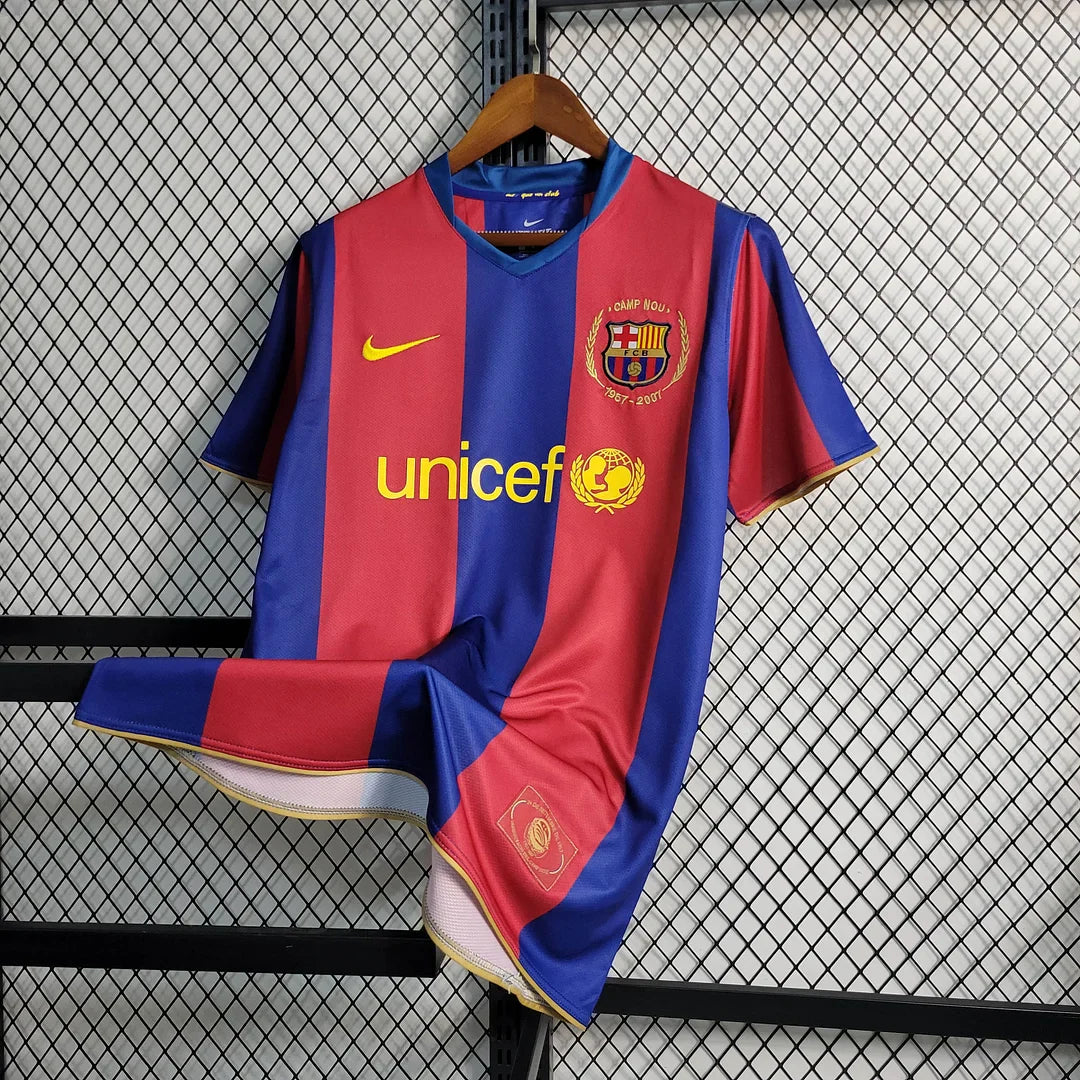 2007/2008 Retro Barcelona Home Football Shirt