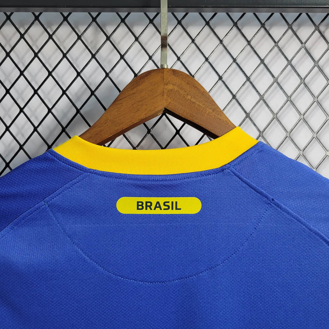 2010 Retro Brazil Away Football Shirt