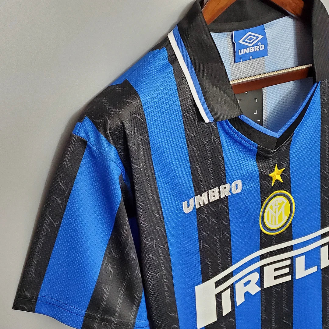 1997/1998 Retro Internazionale Milan Home Football Shirt
