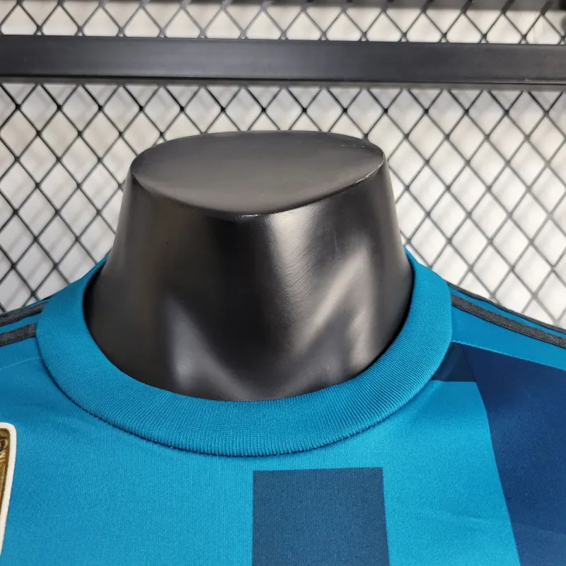 2017/2018 Long Sleeve Retro Real Madrid Third Away Football Shirt