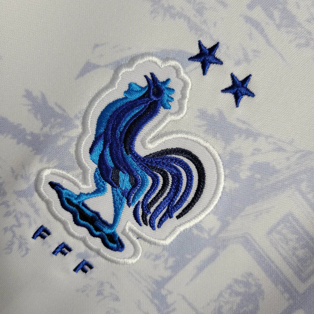 2022 FIFA World Cup France Away White Football Shirt
