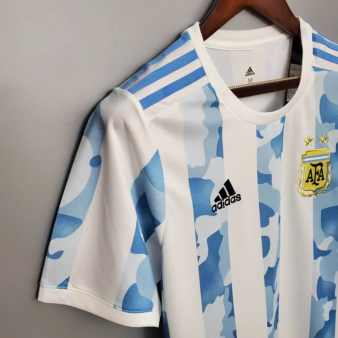 2020 Retro Argentina Home Football Shirt