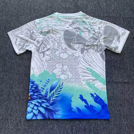 2025/2026 Brazil Special Edition White Blue Bird Football Shirt