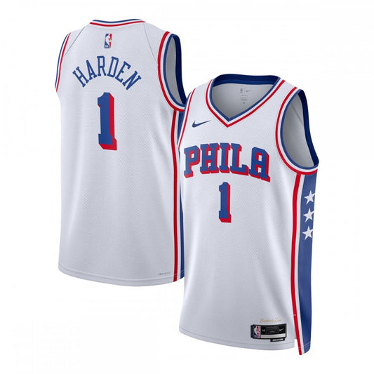 Philadelphia 76ers Nike Unisex 2022/23 Swingman Custom Jersey White - Association Edition