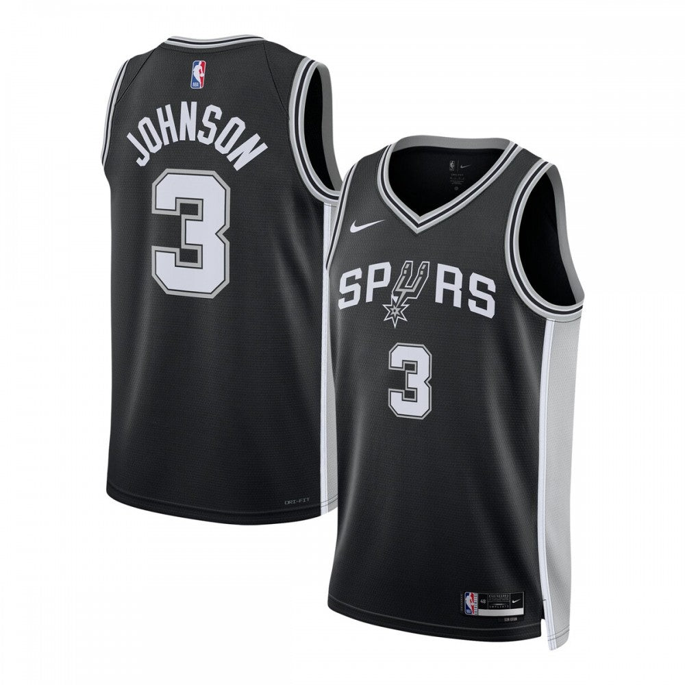 San Antonio Spurs Nike Unisex 2022/23 Swingman Custom Jersey Black - Icon Edition